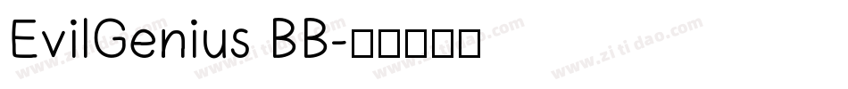 EvilGenius BB字体转换
